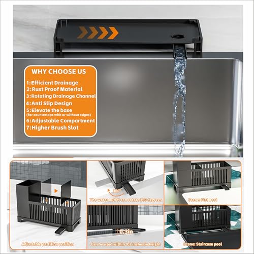 Countertop Sink Organizer - Multifunctional Caddy for Kitchen