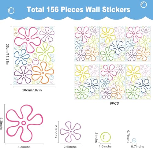 156PCS Under The Sea Wall Decals - Colorful Ocean Stickers for Kids