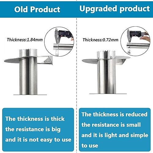 UMUACCAN Black Pineapple Corer and Slicer Tool - Stainless Steel Fruit Cutter for Home Kitchen