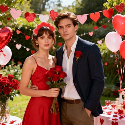 Heart Headband for Women Valentine Day Party Costume Accessories