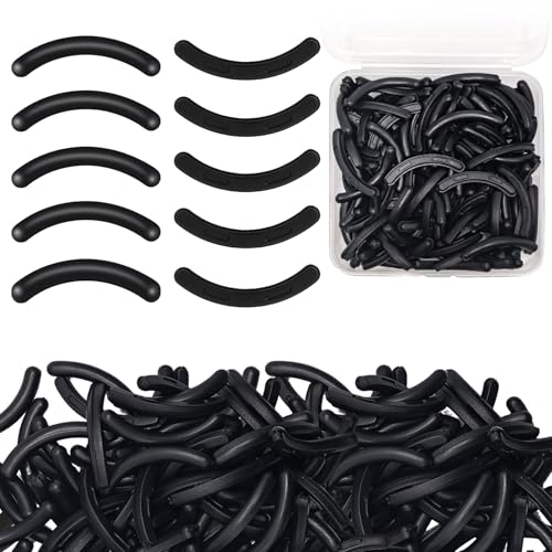CllyCnny 120PCS Eyelash Curler Refills Silicone Replacement Pads with Case