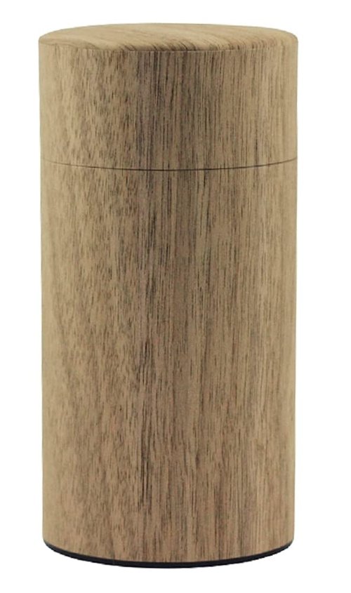 KOTODO Natural Wood Tea Tin Canister : Walnut/Long 7oz (200g), Japan