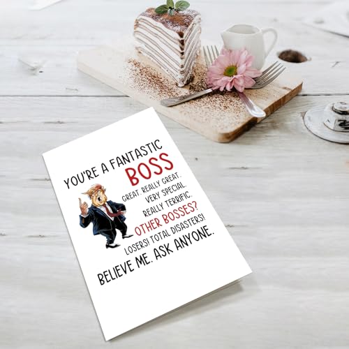 Trump Boss Day Greeting Card - Funny Boss Appreciation Card
