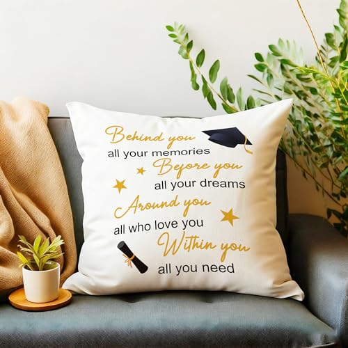 2026 Graduation Gift Pillow Cover for Women | 18x18 Inch