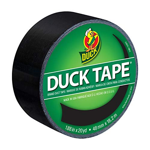 Duck Brand Heavy Duty Black Color Duct Tape, 1.88 In x 20 Yds