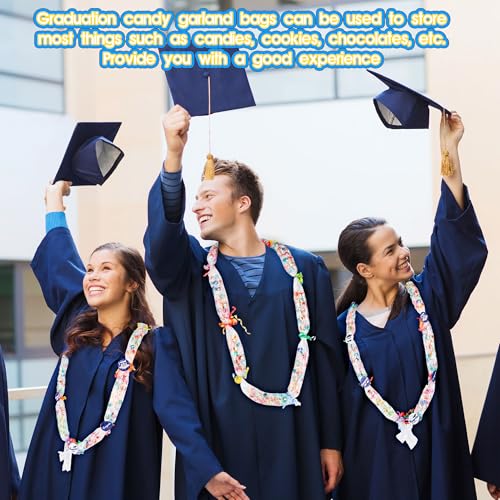Mikasee 110 Pcs Graduation Candy Lei Making Kit with Ribbons