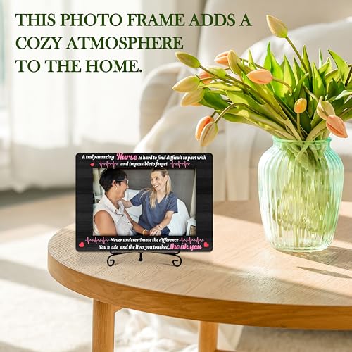 Mueddur Nurse Appreciation Wooden Picture Frame 4x6