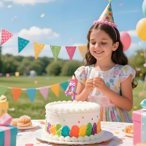 Cat-Themed Number Candles Set 0-9 for Birthday Parties
