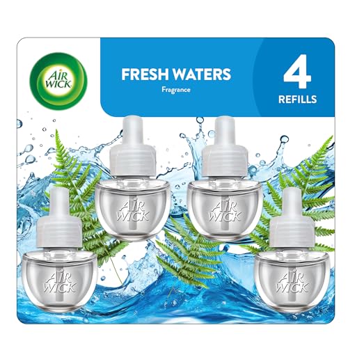 Air Wick Fresh Waters Scented Oil Refills - 0.67 Fl Oz (Pack of 4)