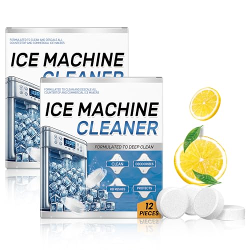 Ice Machine Cleaner Descaler Tablets - 24 Pack for Countertop Ice Makers