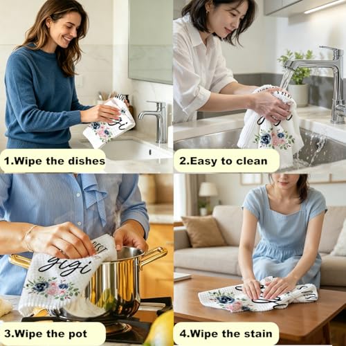 Grandma Kitchen Towel - 24x14 Absorbent Microfiber Gigi Gift