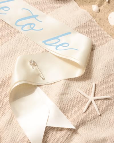xo, Fetti Bride To Be Sash - Ivory Satin Bachelorette Accessory