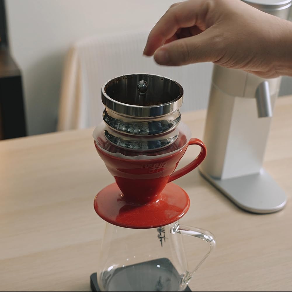 CafeSing COD Espresso Shaker, All Stainless Steel, Coffee Dosing Funnel, Powder Container, Fits 58mm Portafilter Basket