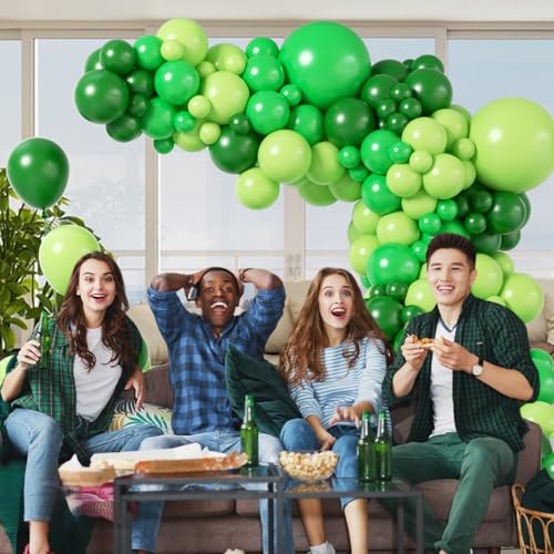 126pcs Dark Lime Green Balloon Arch Kit for Parties