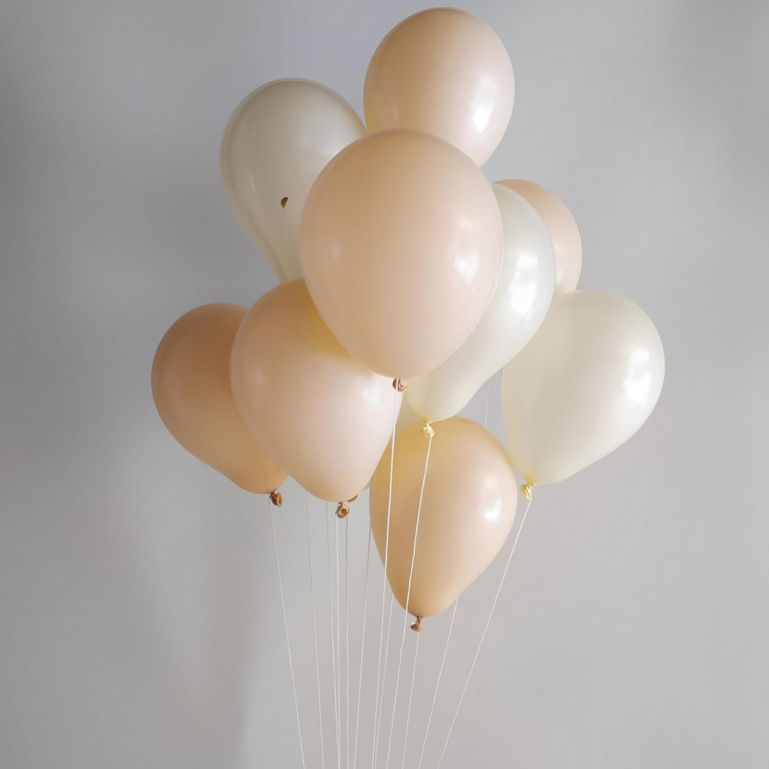 Voircoloria 12-Inch Nude Latex Blush Balloons - 110pcs for Weddings, Graduations & Parties