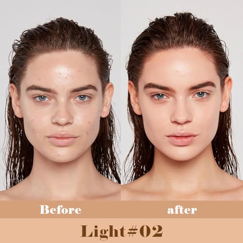 QIDSTERS Liquid Concealer Full Coverage Waterproof Light 02