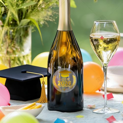 Class of 2026 Graduation Stickers - 120pcs Gold Foil Seals
