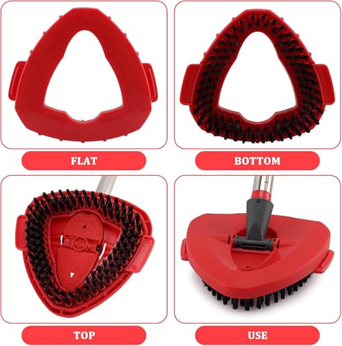 2-Pack Spin Mop Scrub Brush Heads for O-Cedar EasyWring System
