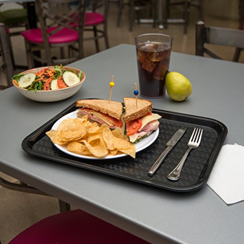 Carlisle Café Tray - Durable Fast Food Restaurant Tray 12x16, Black