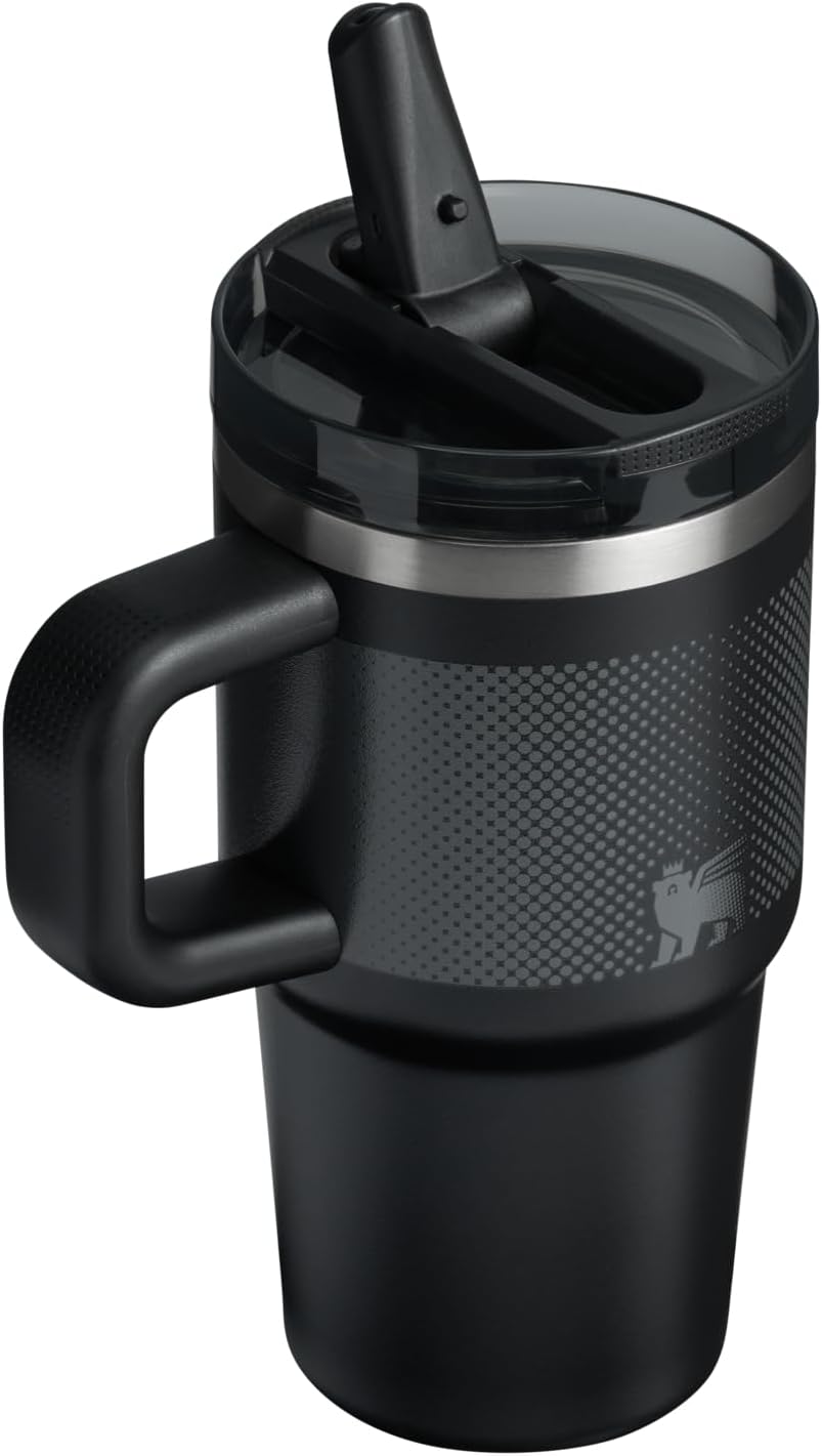 STANLEY Quencher ProTour 20 oz Tumbler - Leakproof Lid, Built-In Straw & Handle | Insulated, BPA-Free | Black Fade