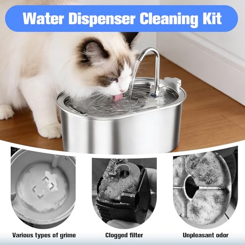 Pet Water Fountain Cleaning Kit - 10 Pack Universal Pet Water Dispenser Maintenance Tools