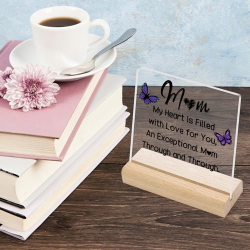 Unique Acrylic Plaque Gift for Mom - Appreciation Desk Decor