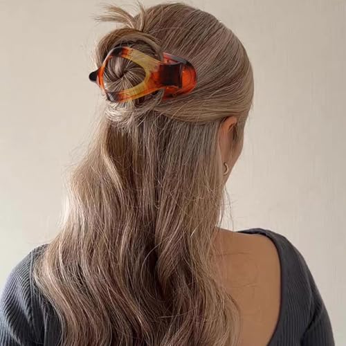 VELSCRUN Flat Hair Claw Clips 12-Pack Large Lay Flat Hair Clips for Women