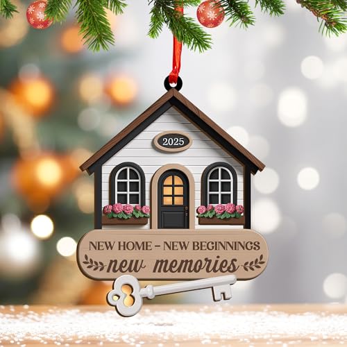 Brevnex New Home Wooden Ornament 2025 - First Housewarming Gift for Couples