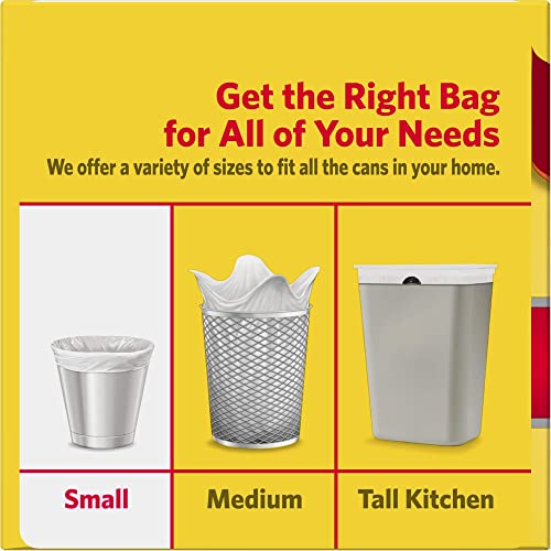 4 Gallon Clear Trash Bags - 150 Mini Garbage Can Liners