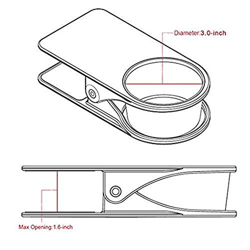Enbar Blue Drink Cup Holder Clip for Desk - Spill-Proof Beverage & Stationery Organizer