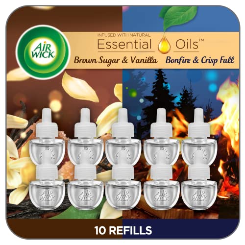 Air Wick Scented Oil Refill, 10ct - Bonfire & Vanilla, 6.7 Fl Oz