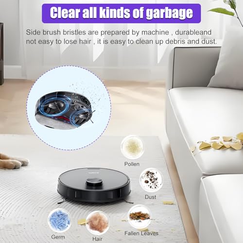 Side Brushes for Eureka E10S & E20 Plus Robot Vacuum - 6 Pack Replacement