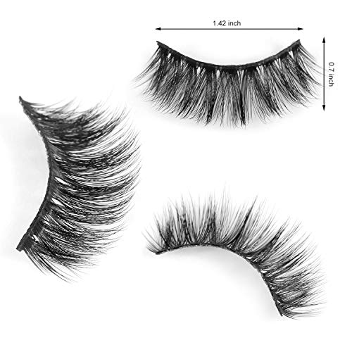 3D Faux Mink False Eyelashes Handmade Dramatic Thick Fluffy 5 Pairs