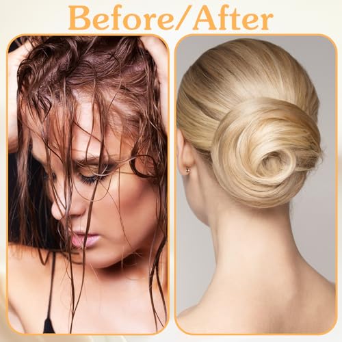 JJUNW 36-Piece Hair Bun Maker and Styling Set with Nets, Bands, and Pins