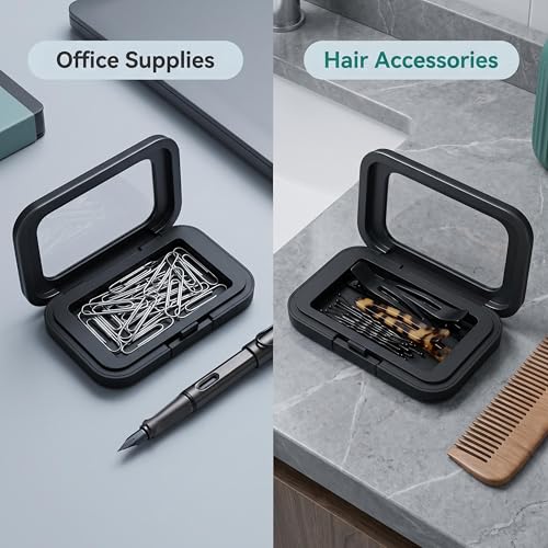 3-Pack Magnetic Bobby Pin Holder - Portable Organizer for Hair & Office Pins