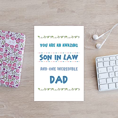 Spercy Inspirational Father's Day Greeting Card for Family