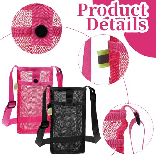 2 PCS Water Bottle Holder with Strap, Water Bottle Carrier with Strap, Light Bottles Sling Bag for Hiking, Walking, Camping, Travel