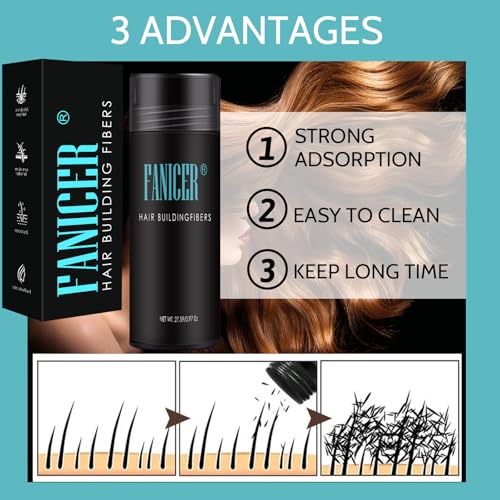 Kavya Hair Building Fibers 27.5g Medium Brown Thinning Hair Concealer