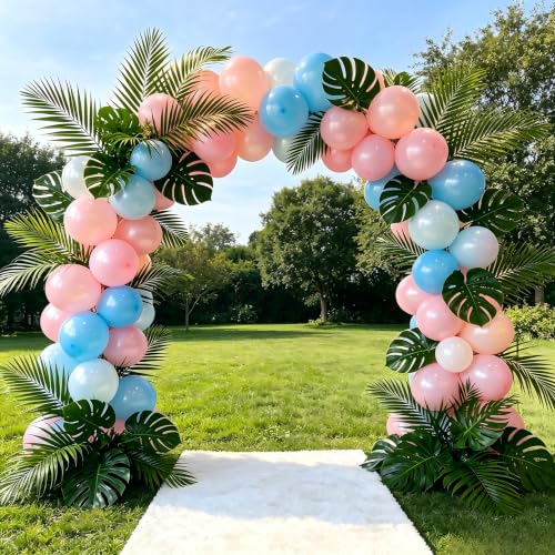18-Piece Tropical Faux Palm Leaves for Home Decor & Parties