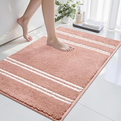 Tyrot Non-Slip Bathroom Rug 24x17 - Ultra Soft Chenille Mat