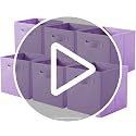 PowerKing Collapsible Storage Cubes - 2 Pack, Black, 10.5"