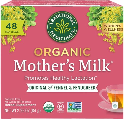 Organic Mother's Milk Tea - 48 Bags for Lactation Support
