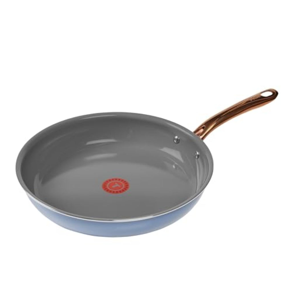 T-Fal Preserve Ceramic Nonstick Frying Pan Skillet 12-inch, Oven Broiler Safe up to 350°F Cookware, InoCeram Glide Technology, Frying Pan, Skillet Pots & Pans, Blue