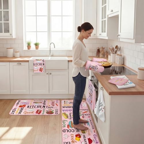 Pink Christmas Kitchen Decor Set - Food Accessories & Household Items - Pastel Pink