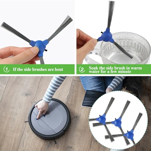 Eufy RoboVac Side Brush Replacement - 3 Pack for Models 11S, 12, 15T, 30C & More