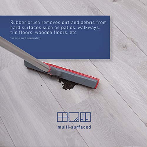 FAYINA 11.5-Inch Rubber Floor Brush and Squeegee for Pet Hair Removal