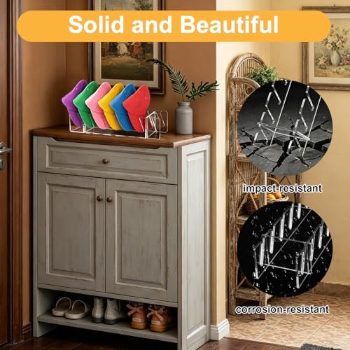 Acrylic Hat Organizer Rack - 2-Pack Clear Cap Storage for 14 Baseball Caps