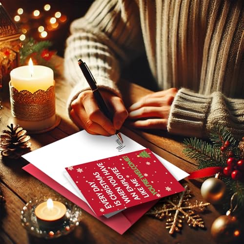Funny Christmas Card for Boss or Coworker - New MM-087 Holiday Greeting