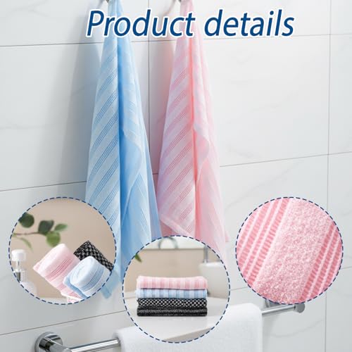 4-Pack Exfoliating Washcloths for Daily Skincare & Travel