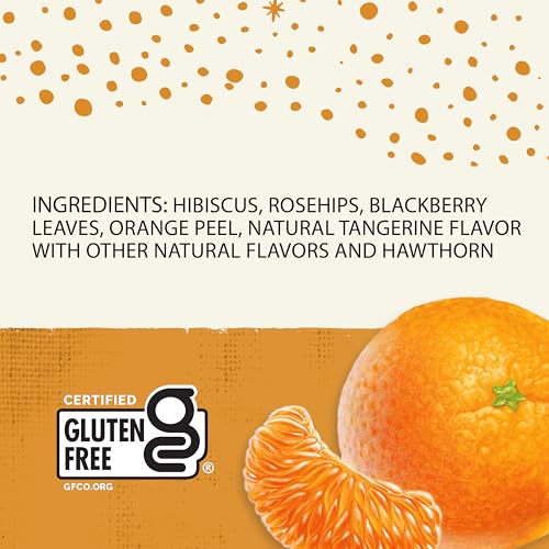 Celestial Seasonings Tangerine Orange Zinger Herbal Tea - Caffeine Free, 20 Bags